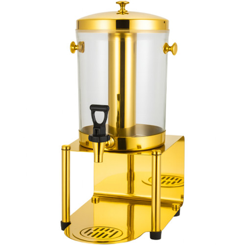 Beverage Dispenser with Stand, 8 L, Golden