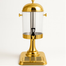 Beverage Dispenser with Stand, 8 L, Golden