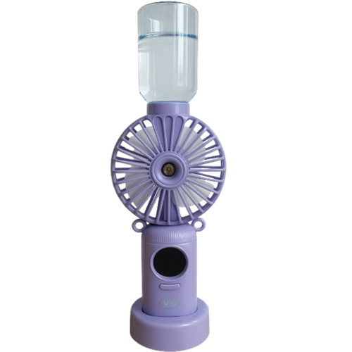 ViO HF-5, Rechargeable fan with sprayer and phone stand, foldable, purple