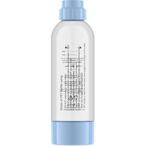 ViO SodaBoom, Reusable Bottle for Carbonating Water in Siphon SD-7006 Bluemarine, Plastic