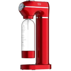 ViO SodaBoom SD-7006 Red, Siphon for Carbonating Water with Pressure Gauge