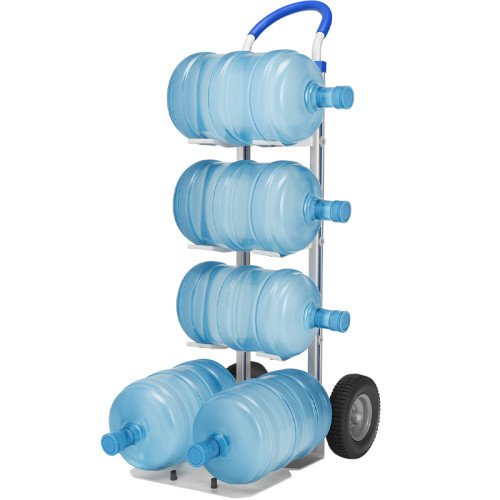 ViO HT-6BA, Two-wheel trolley with handles and platform for moving bottles, aluminum, up to 200 kg