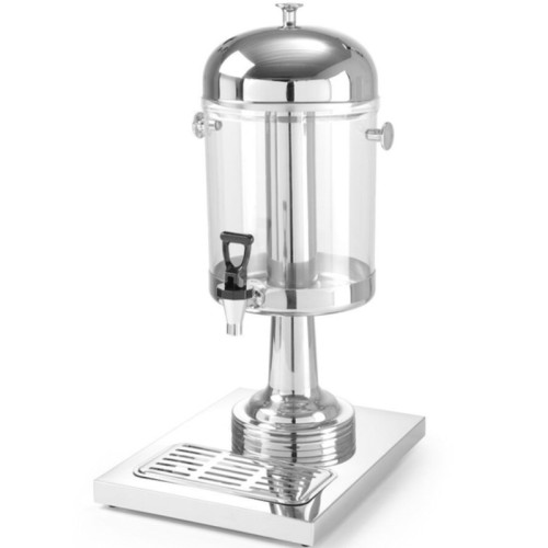 Beverage Dispenser with Stand, 8 L, Silver
