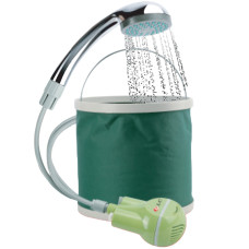 ViO SW-01, Cordless pump dispenser-shower with funnel, for field conditions and cottages