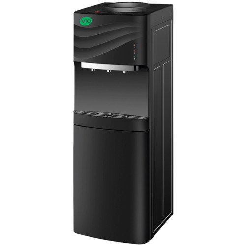 ViO X903-FCF, Water Dispenser with Compressor Cooling system and Refrigerator, Black
