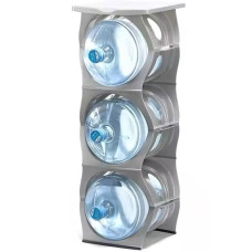 ViO PR-03, plastic stand for 3 water bottles with a countertop, detachable, gray
