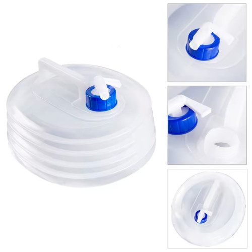 ViO PE-FT 5l, Collapsible water canister bag with handle and tap, transformer, 5 L, transparent