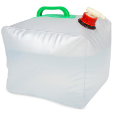 ViO PEVA-T, Water canister 5 L with handle and tap, soft, white