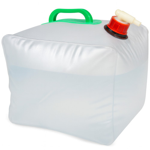 ViO PEVA-T, 10L Water Container with Handle and Tap, Soft, White
