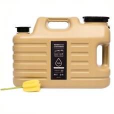 Water Bottle Canister 18.5 L with Tap and Handle, Golden, ViO PET-TBG 18.5L