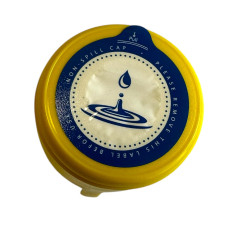 ViO 3C-F, Welded 3-component stopper for 18.9 L bottles with foam gasket, yellow