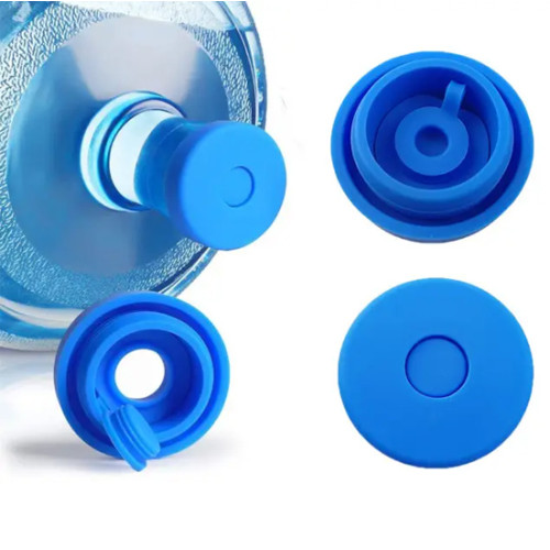 Reusable Silicone Cap for 18.9 L Water Bottles, Blue