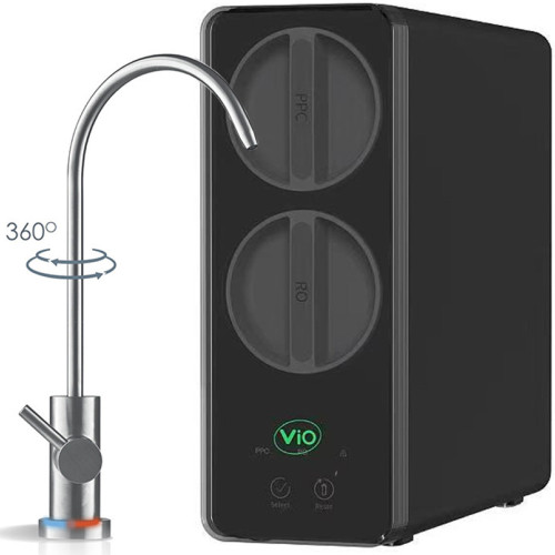ViO AW-RL03-600G – Direct flow reverse osmosis water filtration system, with a capacity of up to 1.6 liters per minute, black color