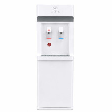 ViO X725-FEC, Floor-Standing Water Dispenser with Electronic Cooling, Top-Loading Bottle and Storage Cabinet, White