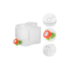ViO PC-T 12l, Water container with tap and handle, polycarbonate, square