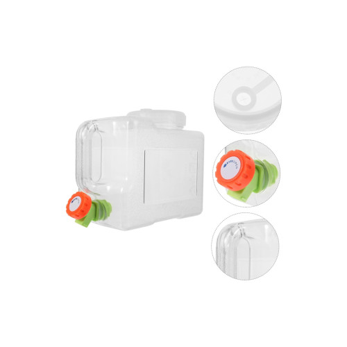 ViO PC-T 12l, Water container with tap and handle, polycarbonate, square