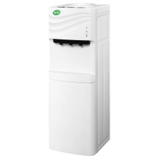 Water dispenser ViO Х903-FCF White, with compressor cooling and refrigerator, floor-standing